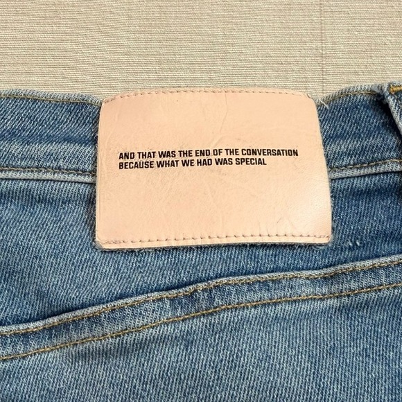 Lost Daze | Star Patch Selvedge Blue Jeans Raw Hem | Men's 34 - Picture 10 of 11